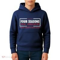 Four Seasons Total Landscaping Make America Rake Again Logo Kids Hoodie thumb 4