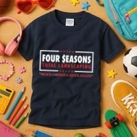 Four Seasons Total Landscaping Make America Rake Again Logo Kids T-Shirt thumb 3