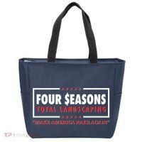 Four Seasons Total Landscaping Make America Rake Again Logo Tote Bag thumb 0