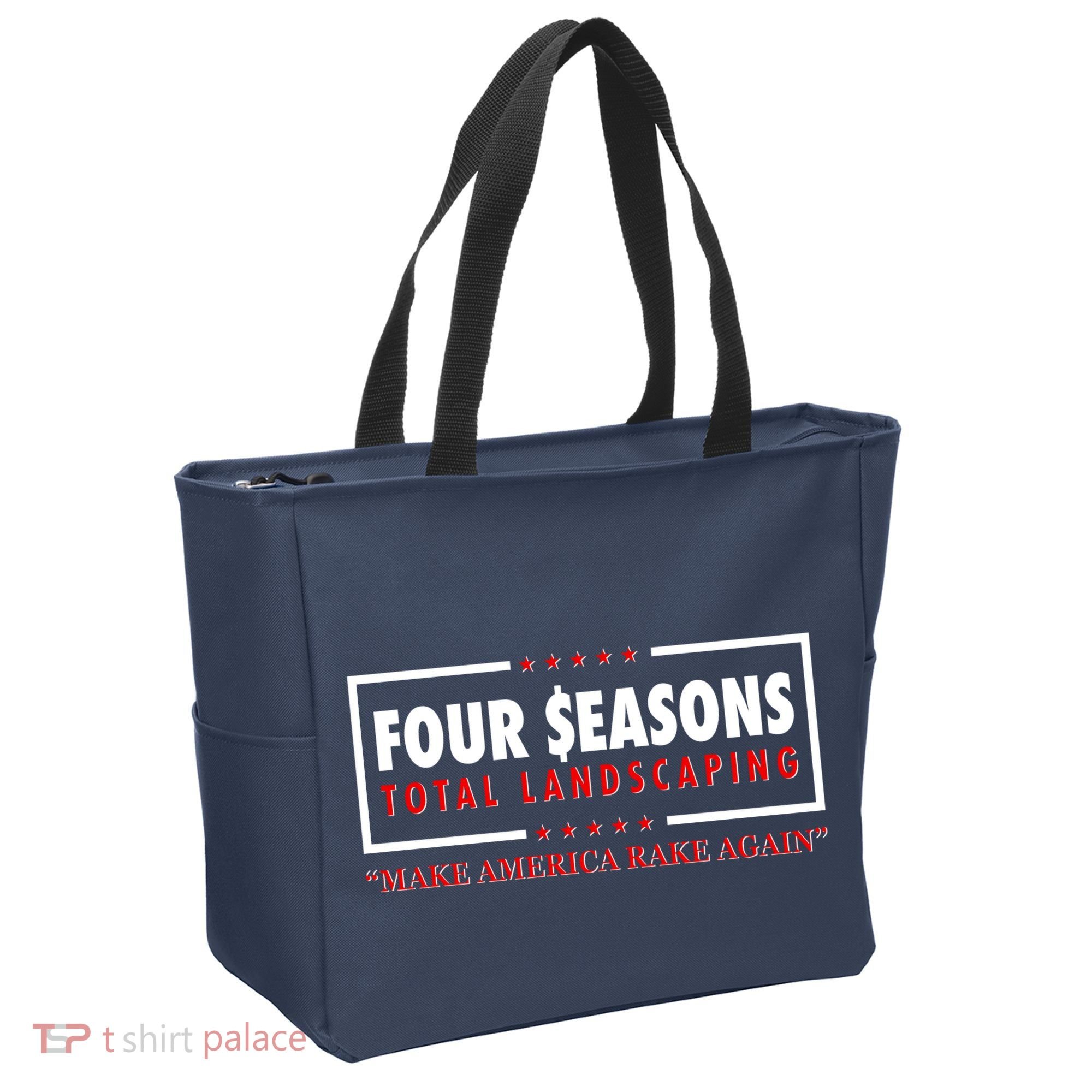 Four Seasons Total Landscaping Make America Rake Again Logo Tote Bag