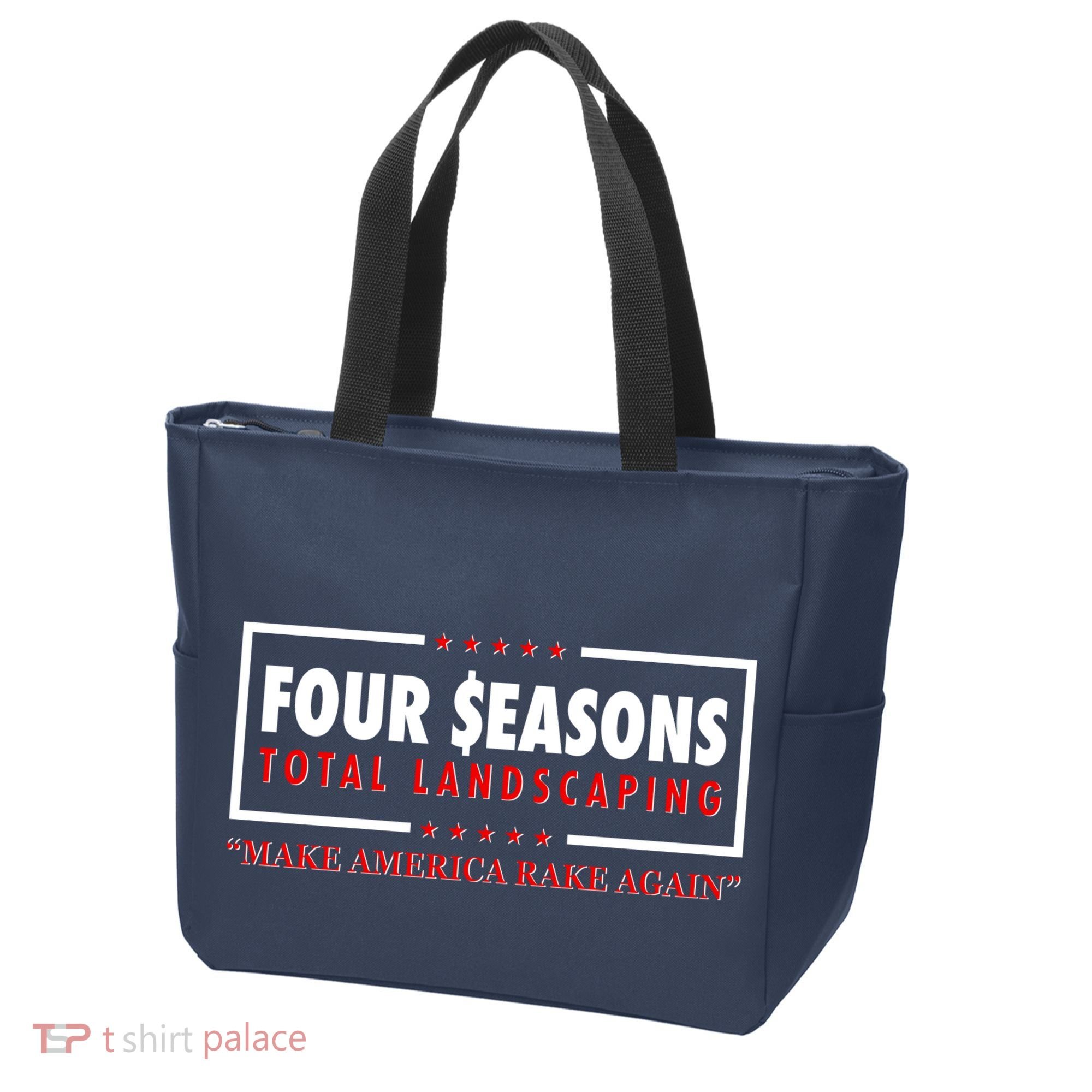 Four Seasons Total Landscaping Make America Rake Again Logo Tote Bag