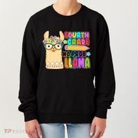 Fourth Grade No Prob Llama 4th Grade Students Teachers Women's Sweatshirt thumb 0