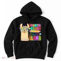Fourth Grade No Prob Llama 4th Grade Students Teachers Hoodie thumb 0