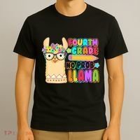 Fourth Grade No Prob Llama 4th Grade Students Teachers T-Shirt thumb 3