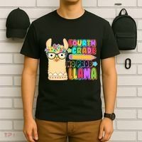 Fourth Grade No Prob Llama 4th Grade Students Teachers T-Shirt thumb 6