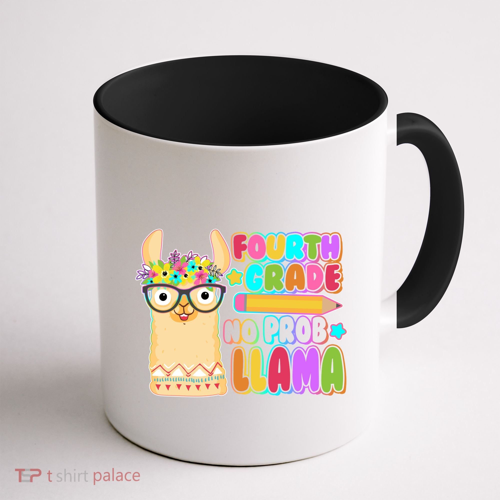 Fourth Grade No Prob Llama 4th Grade Students Teachers Coffee Mug