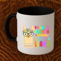 Fourth Grade No Prob Llama 4th Grade Students Teachers Coffee Mug thumb 2