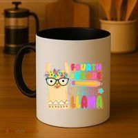 Fourth Grade No Prob Llama 4th Grade Students Teachers Coffee Mug thumb 4