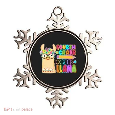 Fourth Grade No Prob Llama 4th Grade Students Teachers Ornament