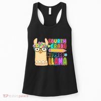 Fourth Grade No Prob Llama 4th Grade Students Teachers Women's Tank Top thumb 0