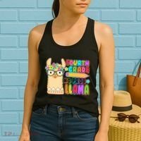 Fourth Grade No Prob Llama 4th Grade Students Teachers Women's Tank Top thumb 2