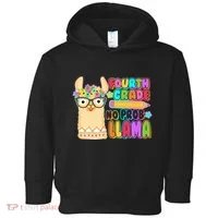 Fourth Grade No Prob Llama 4th Grade Students Teachers Toddler Hoodie thumb 0