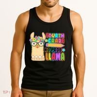 Fourth Grade No Prob Llama 4th Grade Students Teachers Tank Top thumb 3