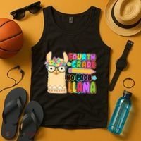 Fourth Grade No Prob Llama 4th Grade Students Teachers Tank Top thumb 4