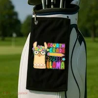Fourth Grade No Prob Llama 4th Grade Students Teachers Golf Towel thumb 2