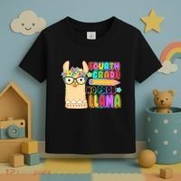 Fourth Grade No Prob Llama 4th Grade Students Teachers Toddler T-Shirt thumb 3