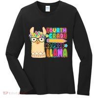 Fourth Grade No Prob Llama 4th Grade Students Teachers Women's Long Sleeve Shirt thumb 0