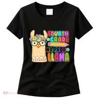 Fourth Grade No Prob Llama 4th Grade Students Teachers Women's T-Shirt thumb 0