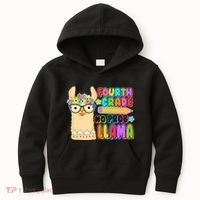 Fourth Grade No Prob Llama 4th Grade Students Teachers Kids Hoodie thumb 0