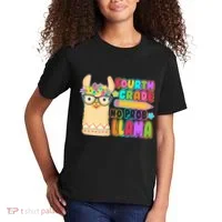 Fourth Grade No Prob Llama 4th Grade Students Teachers Kids T-Shirt thumb 2