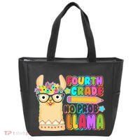 Fourth Grade No Prob Llama 4th Grade Students Teachers Tote Bag thumb 0