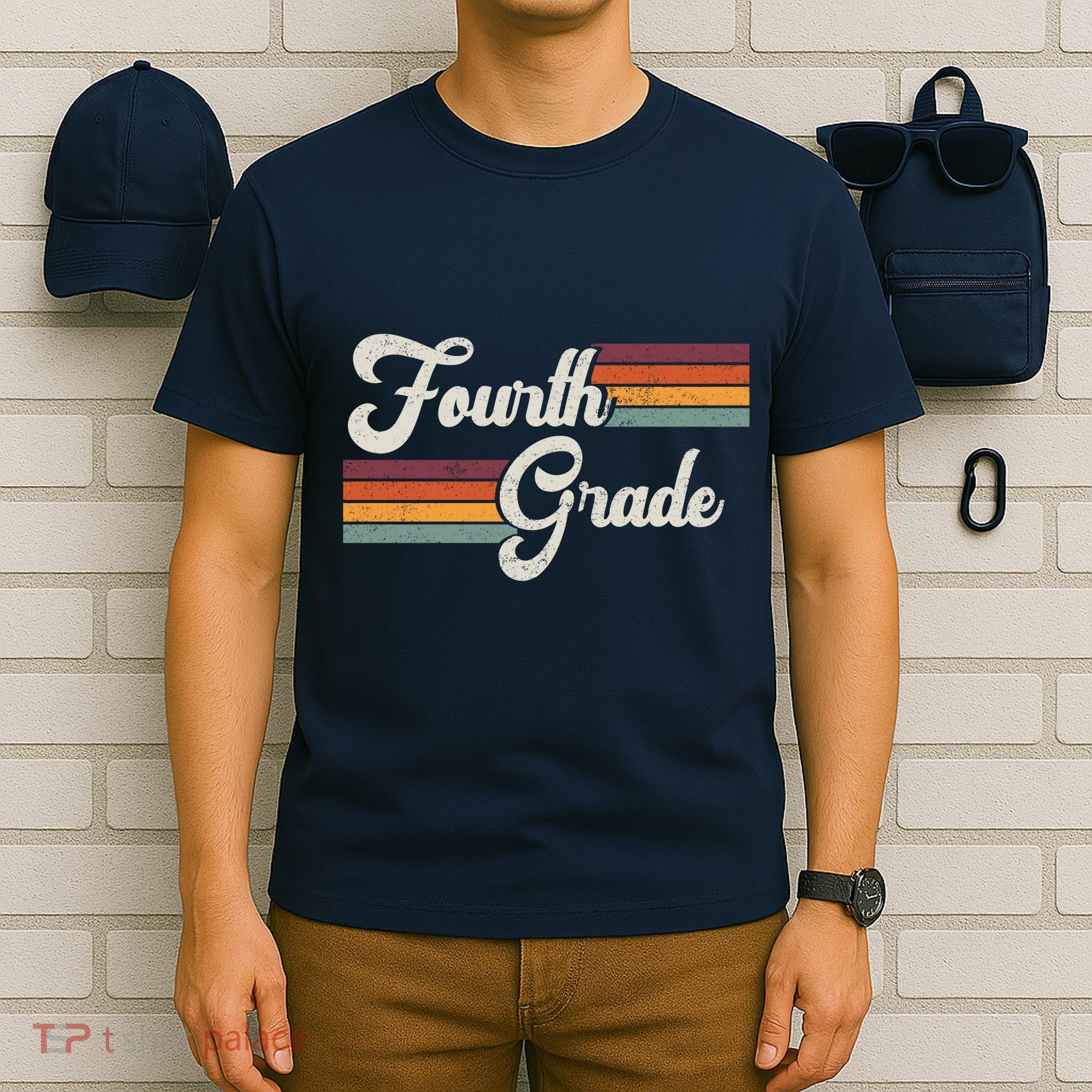 Fourth Grade Retro Vintage T-Shirt
