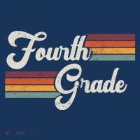 Fourth Grade Retro Vintage T-Shirt thumb 7