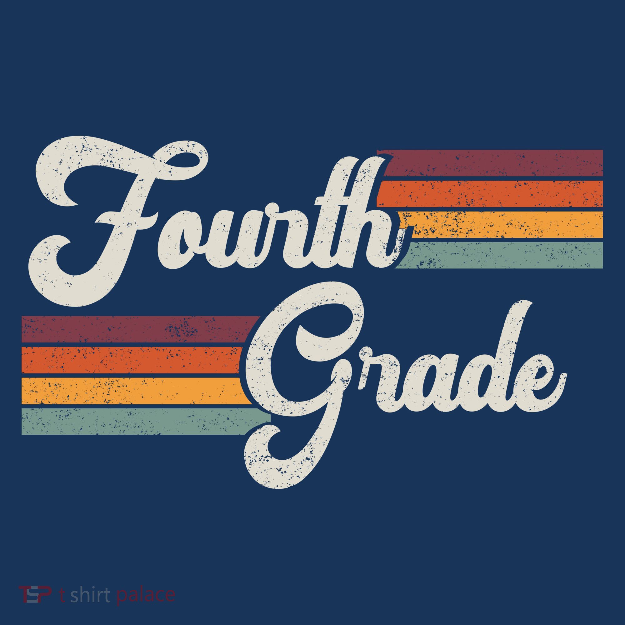 Fourth Grade Retro Vintage T-Shirt