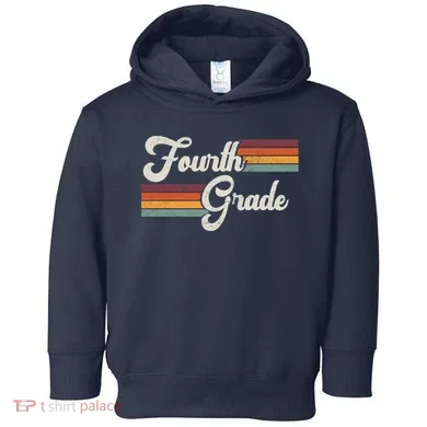Fourth Grade Retro Vintage Toddler Hoodie