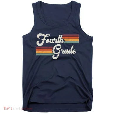 Fourth Grade Retro Vintage Tank Top