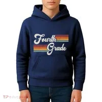 Fourth Grade Retro Vintage Kids Hoodie thumb 4