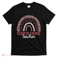 Fourth Grade Teacher Cute Inspiring Rainbow T-Shirt thumb 0