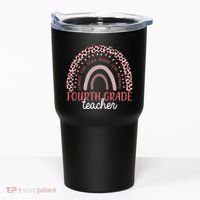 Fourth Grade Teacher Cute Inspiring Rainbow Tumbler thumb 0
