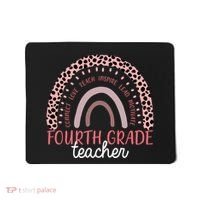 Fourth Grade Teacher Cute Inspiring Rainbow Mousepad thumb 0