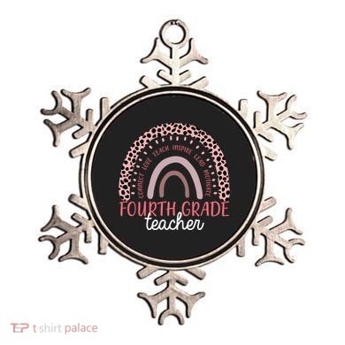 Fourth Grade Teacher Cute Inspiring Rainbow Ornament