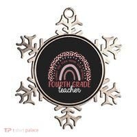 Fourth Grade Teacher Cute Inspiring Rainbow Ornament thumb 0