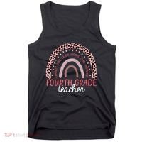 Fourth Grade Teacher Cute Inspiring Rainbow Tank Top thumb 0