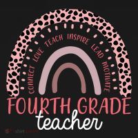 Fourth Grade Teacher Cute Inspiring Rainbow Tank Top thumb 6