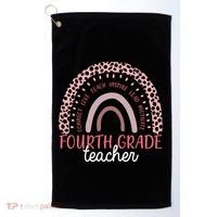 Fourth Grade Teacher Cute Inspiring Rainbow Golf Towel thumb 0