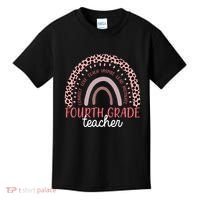 Fourth Grade Teacher Cute Inspiring Rainbow Kids T-Shirt thumb 0