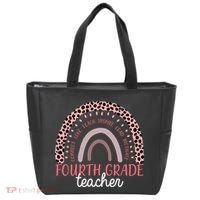 Fourth Grade Teacher Cute Inspiring Rainbow Tote Bag thumb 0
