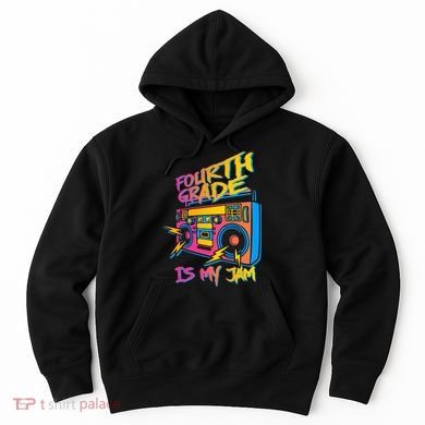 Fourth Grade Teacher Retro Hoodie