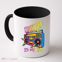 Fourth Grade Teacher Retro Coffee Mug thumb 0