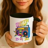 Fourth Grade Teacher Retro Coffee Mug thumb 3