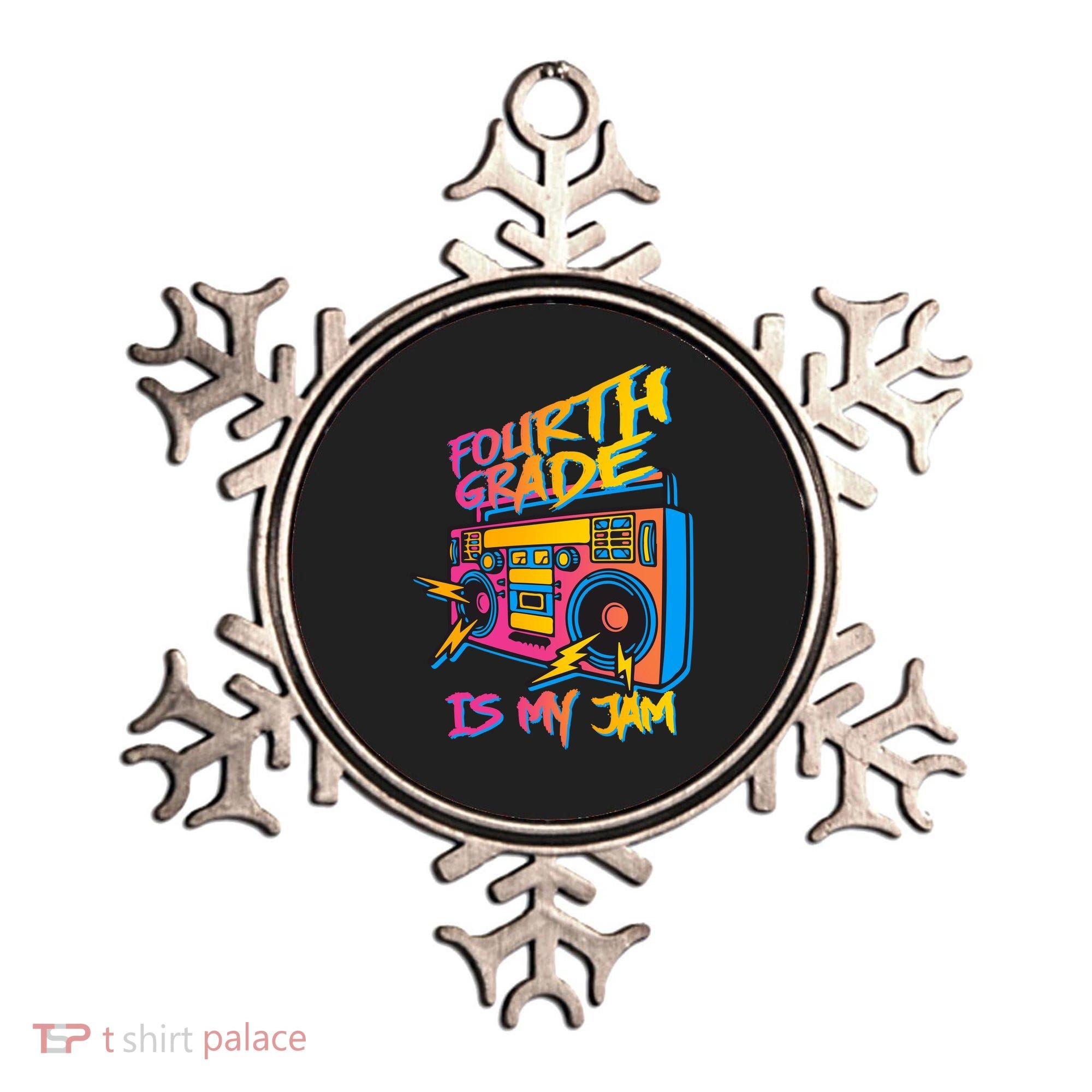 Fourth Grade Teacher Retro Ornament