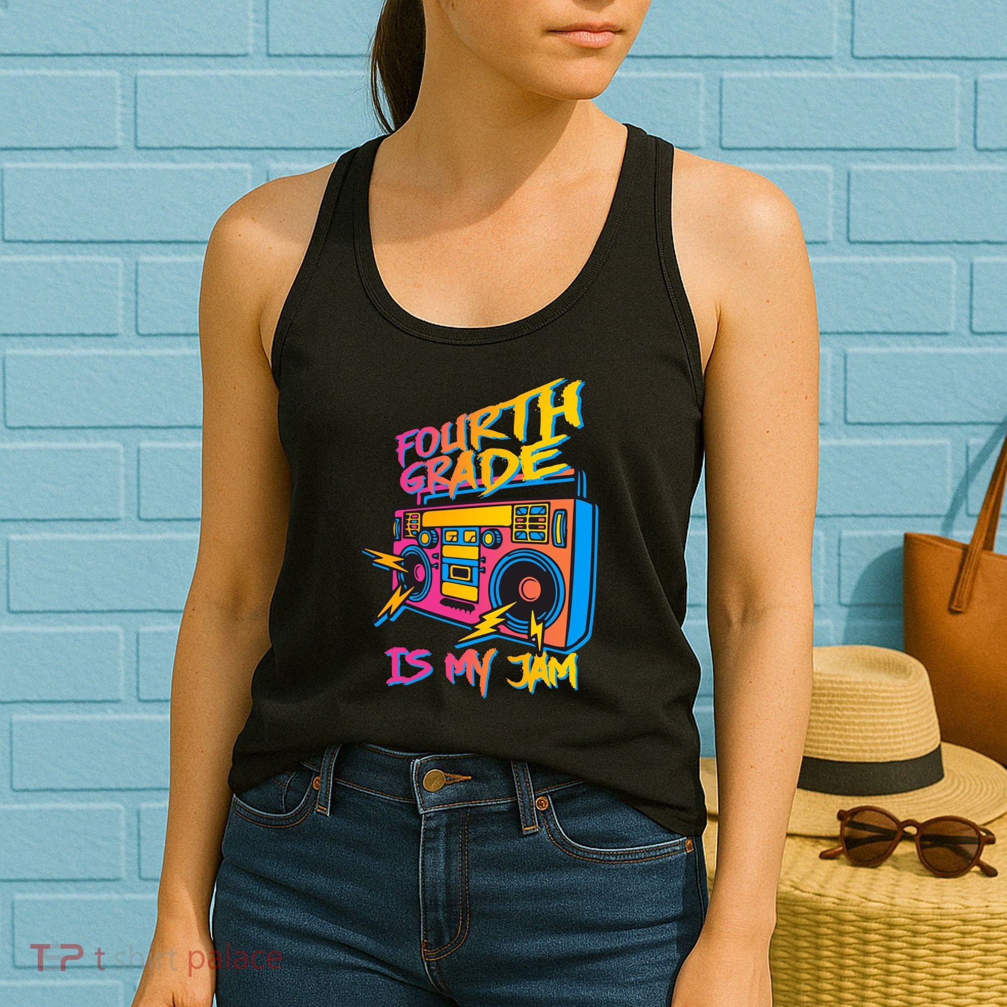 Fourth Grade Teacher Retro Women's Tank Top