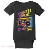 Fourth Grade Teacher Retro Baby Bodysuit thumb 0