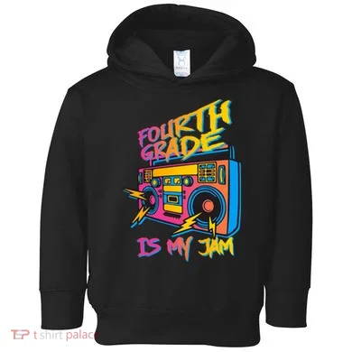Fourth Grade Teacher Retro Toddler Hoodie