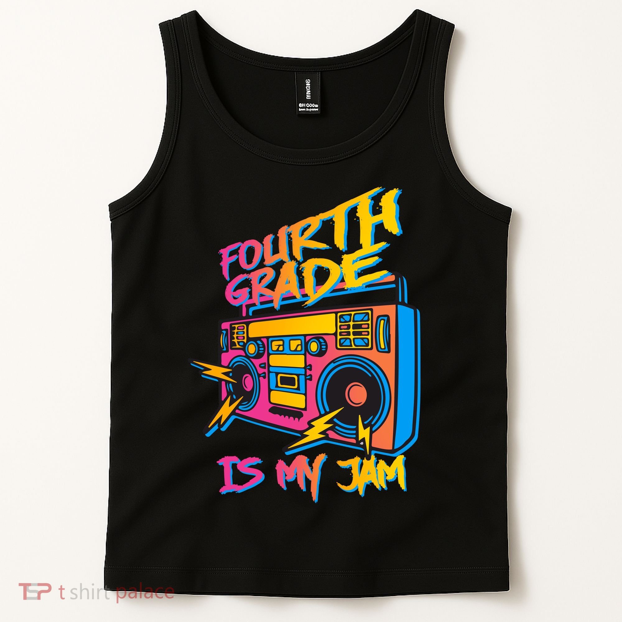 Fourth Grade Teacher Retro Tank Top