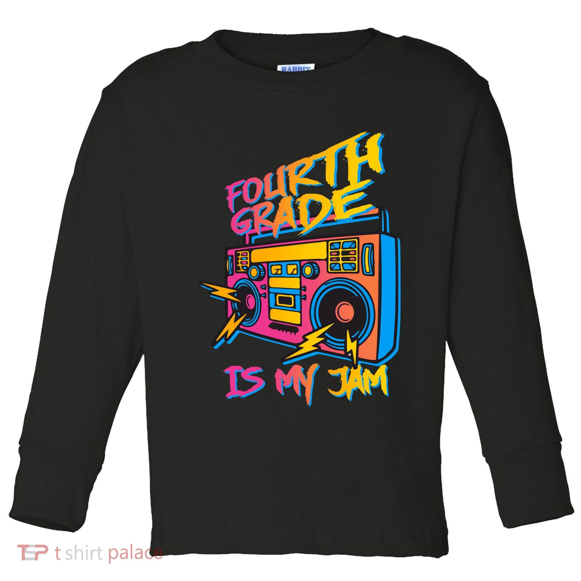 Fourth Grade Teacher Retro Toddler Long Sleeve Shirt
